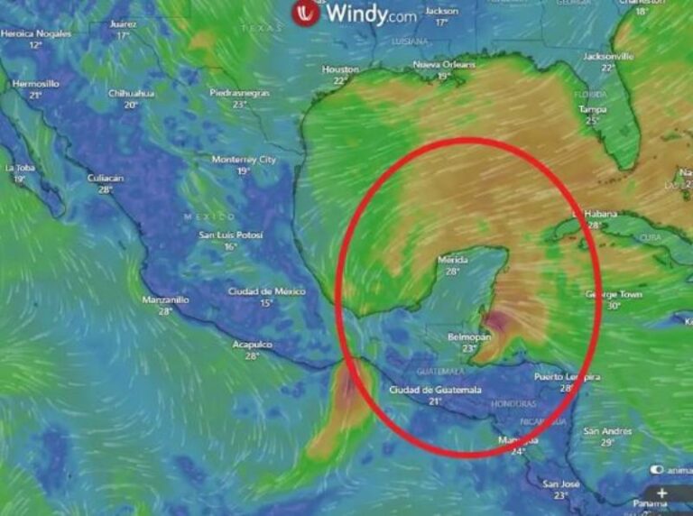 ‘Nadine’ ya es Tormenta Tropical ‘pega’ en Belice y Quintana Roo