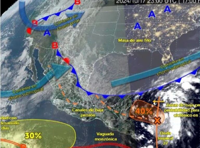 Clima en México este 18 de octubre de 2024: Se esperan lluvias y heladas