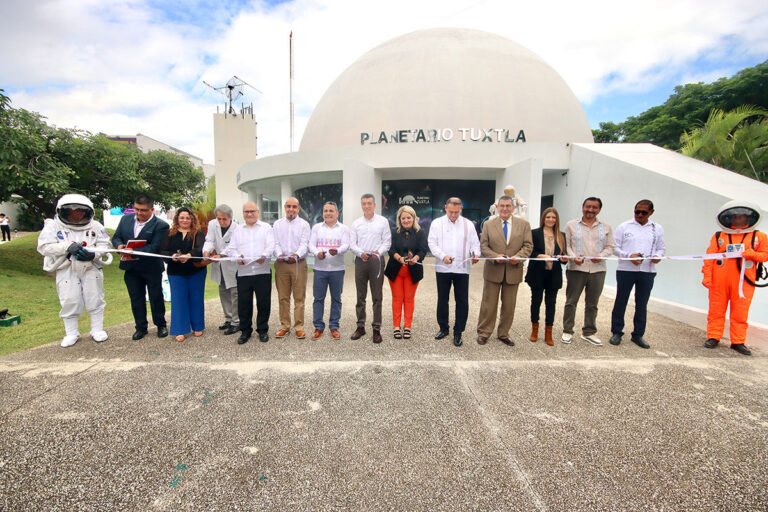 Inaugura Rutilio Escandón la Estación Terrena ‘Chiapas 1’ y modernización del Planetario Tuxtla