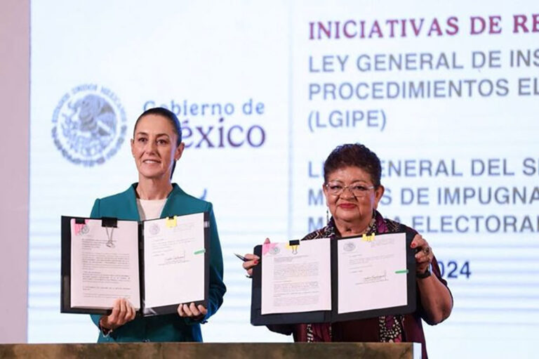 Claudia Sheinbaum envía al congreso de la unión dos iniciativas en materia electoral
