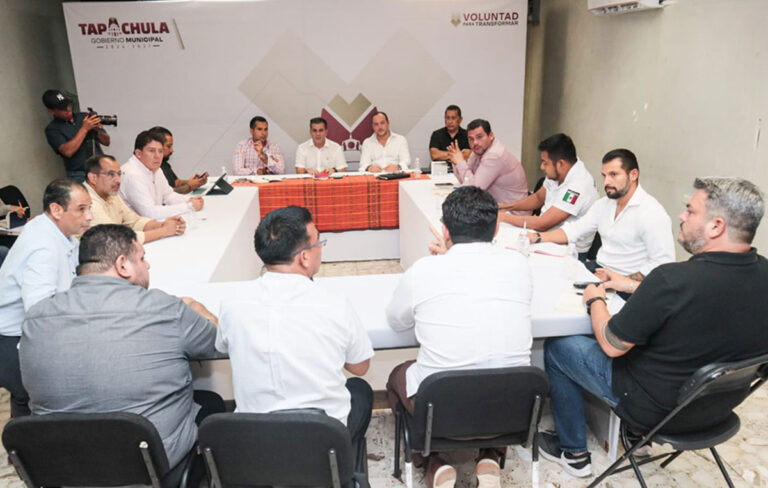 Instalan mesa de trabajo para impulsar el programa por una ciudad limpia en Tapachula