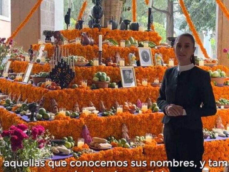 Ofrenda en Palacio Nacional es para las Heroínas de la Patria: Sheinbaum