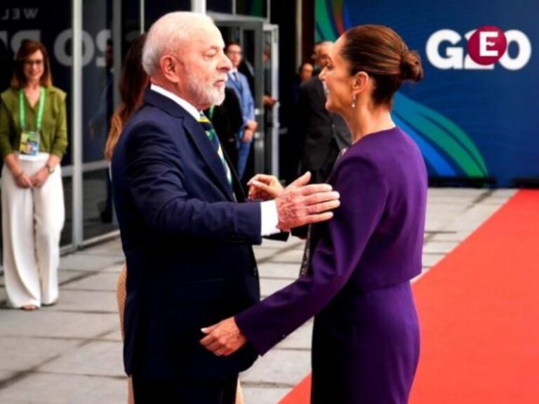 Sheinbaum llega a cumbre del G20 en Brasil; la recibe Lula da Silva