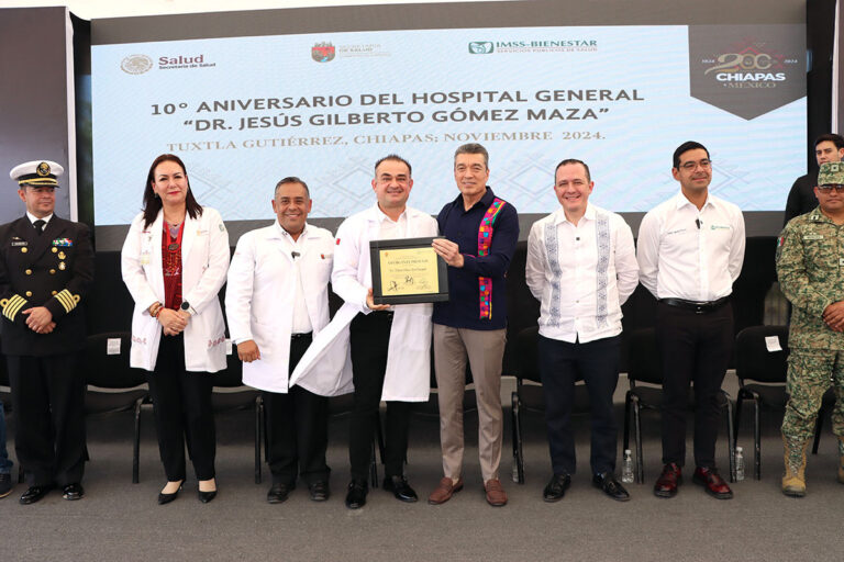 Celebra Rutilio Escandón 10º Aniversario del Hospital General ‘Dr. Jesús Gilberto Gómez Maza’