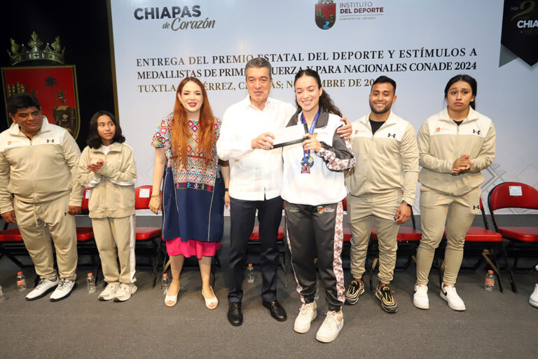 Premio Estatal del Deporte hace justicia a atletas sobresalientes de Chiapas: Rutilio Escandón