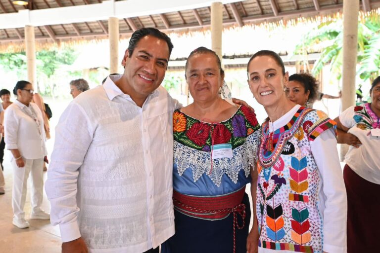 Claudia Sheinbaum y Eduardo Ramírez realizan corte del listón inaugural del Catvi