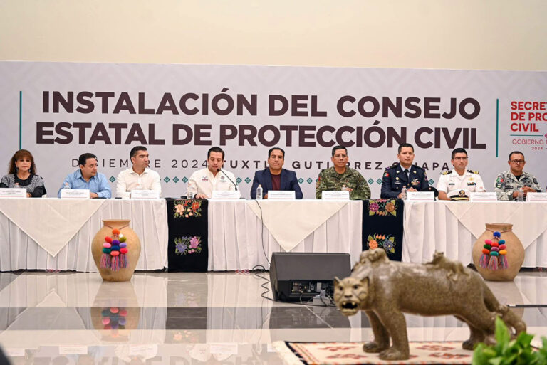 Convoca ERA a no escatimar recursos para prevenir situaciones de riesgo y proteger al pueblo de Chiapas