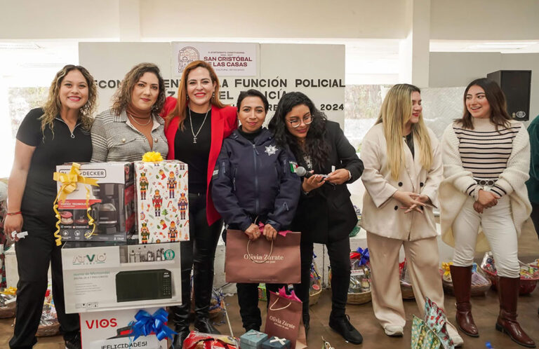 Reconoce Fabiola Ricci a policías de SCLC por su labor en favor de la seguridad