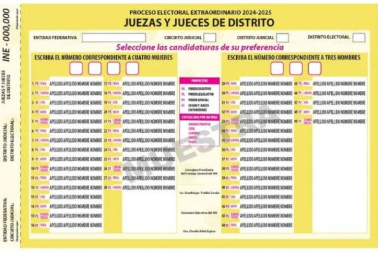 INE abaratará el papel para las boletas; Elección Judicial de 2025