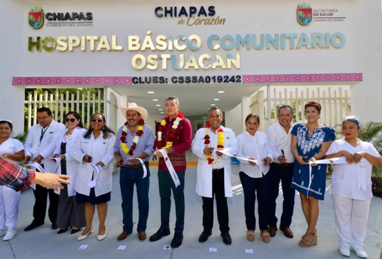 Inaugura Rutilio Escandón reconversión del Hospital Básico Comunitario de Ostuacán