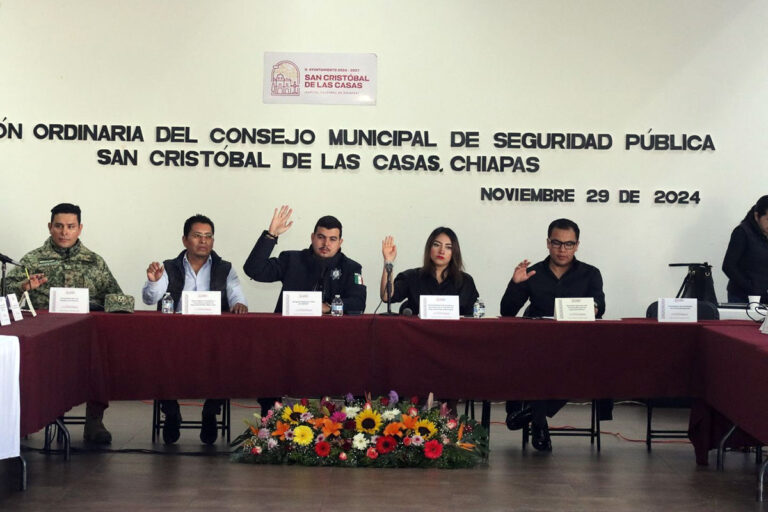 Realizan Segunda Sesión Ordinaria del Consejo Municipal de Seguridad Pública en San Cristóbal