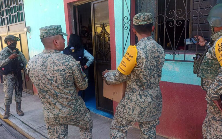 Garantiza Secretaría de la Defensa, orden y atención a la población de Pantelhó