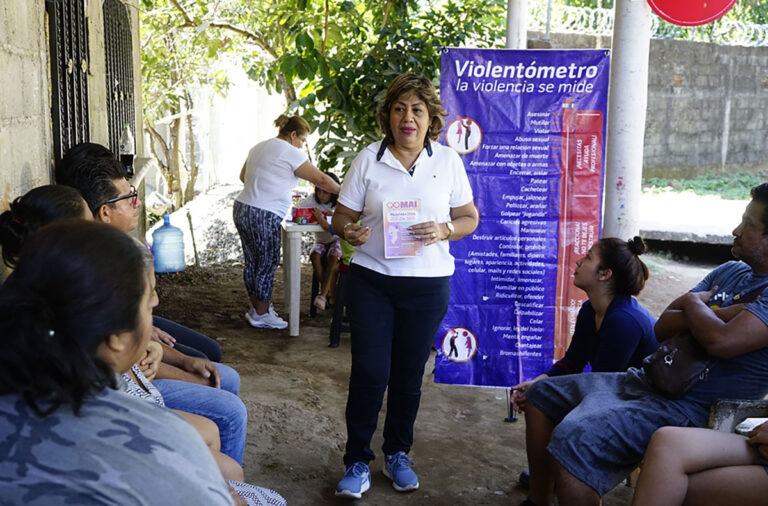 Realizan Brigada Naranja: Únete, en la colonia Valle Hermoso
