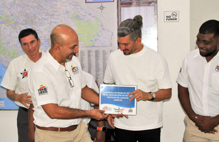 Asociación de Deporte Escolar de Chiapas presenta plan de trabajo 2025 a titular del Instituto del Deporte