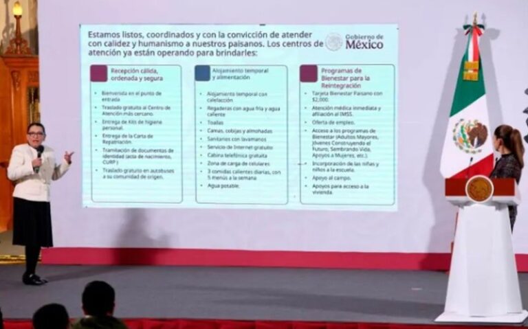 Hay 10 centros de atención en la frontera para mexicanos deportados: Rosa Icela Rodríguez