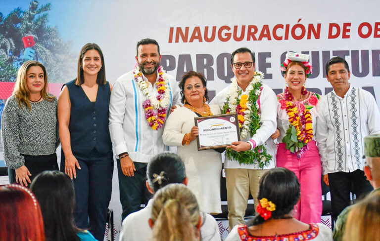 Inauguran parque cultural La Represa en Berriozábal
