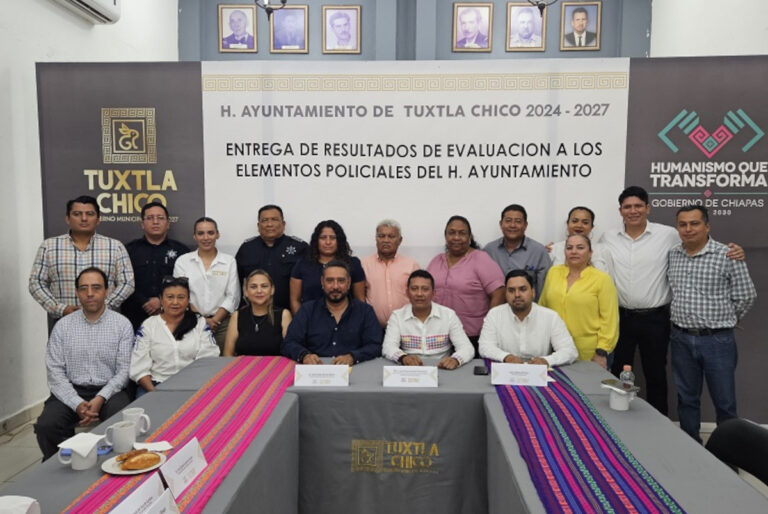 Municipios de la Costa y Soconusco se suman al llamado de pacificación certificando a sus policías: Llaven Villarreal