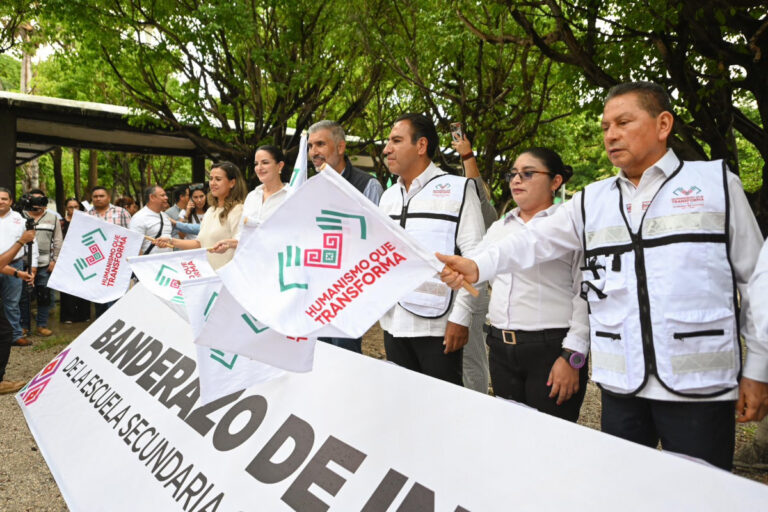 Eduardo Ramírez arranca obras para mejoramiento de la Escuela Secundaria General Joaquín Miguel Gutiérrez