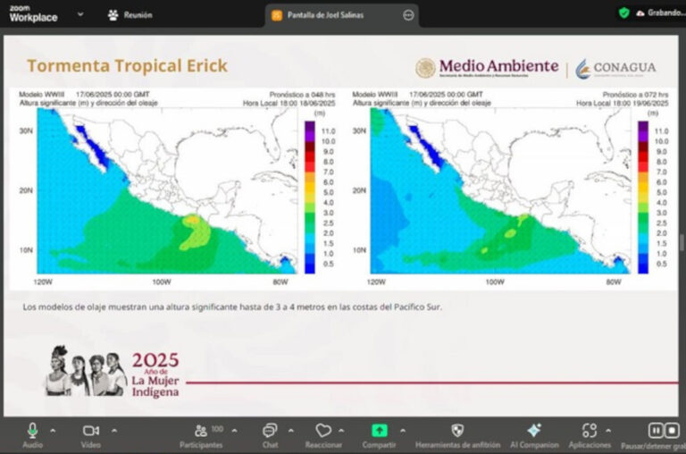 Lluvias intensas en Chiapas por tormenta tropical Erick