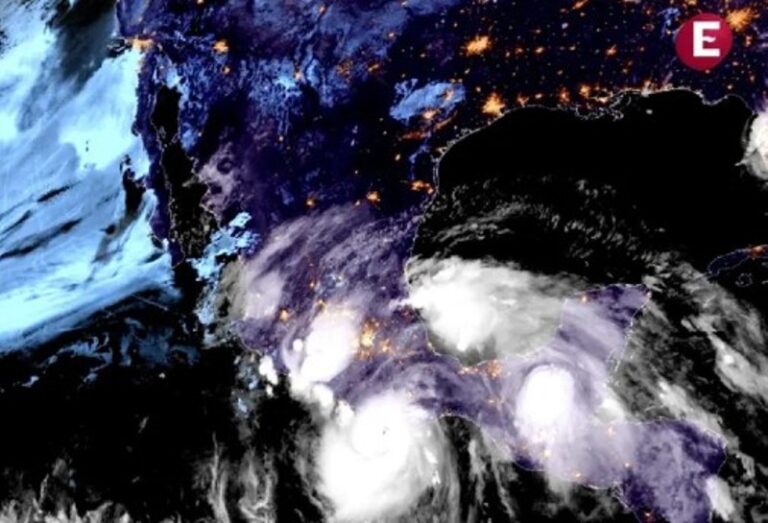 Huracán ‘Erick’ se mueve sobre Oaxaca; ésta es su trayectoria