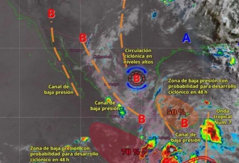 Clima en México: Baja presión podría evolucionar a ciclón tropical este fin de semana