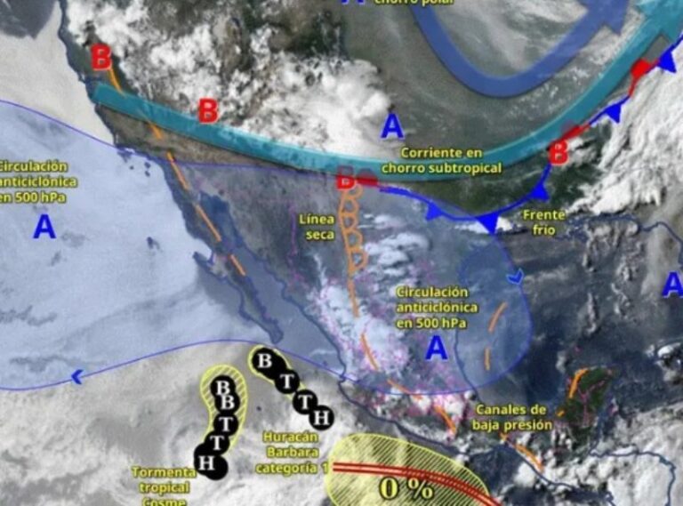 Clima en México este 10 de junio de 2025: Se esperan más lluvias por ‘Bárbara’