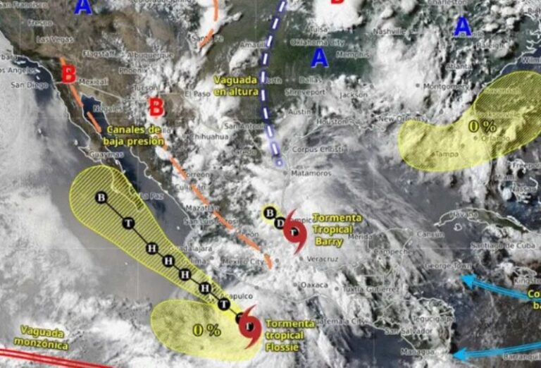 Se prevé que ‘Flossie’ sea huracán en las próximas horas; Sheinbaum pide extremar precauciones