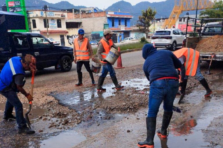 Inicia 2º Programa de Bacheo en San Cristóbal de Las Casas