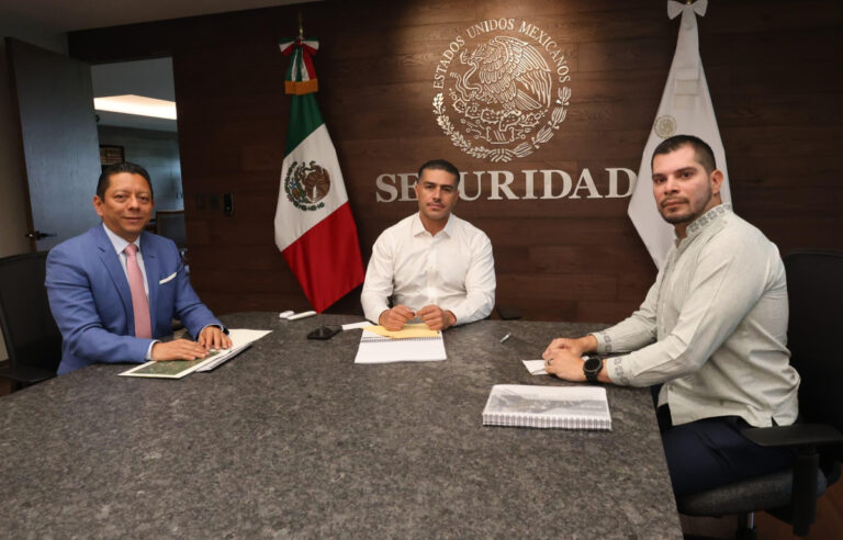 Secretario de SSP y Fiscal General se reúnen con Omar García Harfuch