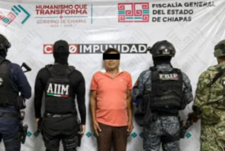 Por robo con violencia, el grupo interinstitucional aprehende al presunto responsable