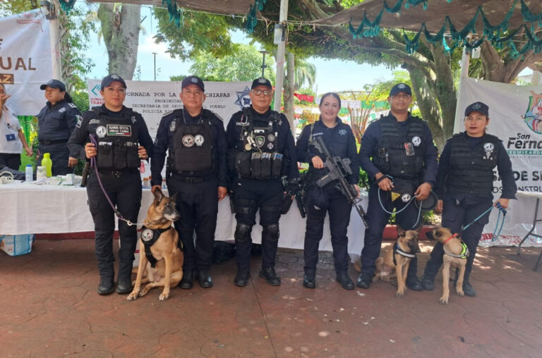 SSP participa en el marco del desarrollo de la Jornada por la Paz, en Berriozábal