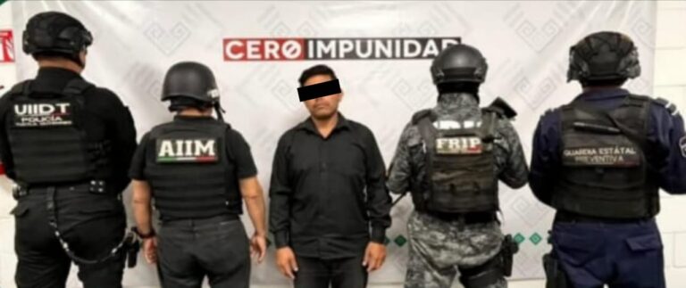 FGE y SSP aprehenden a presunto responsable de robo con violencia
