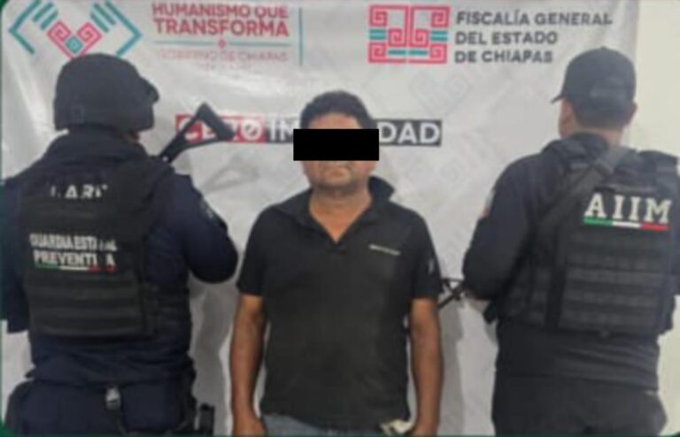 En convenio de colaboración, las Fiscalías de Chiapas y Oaxaca aprehenden a objetivo prioritario de pederastia
