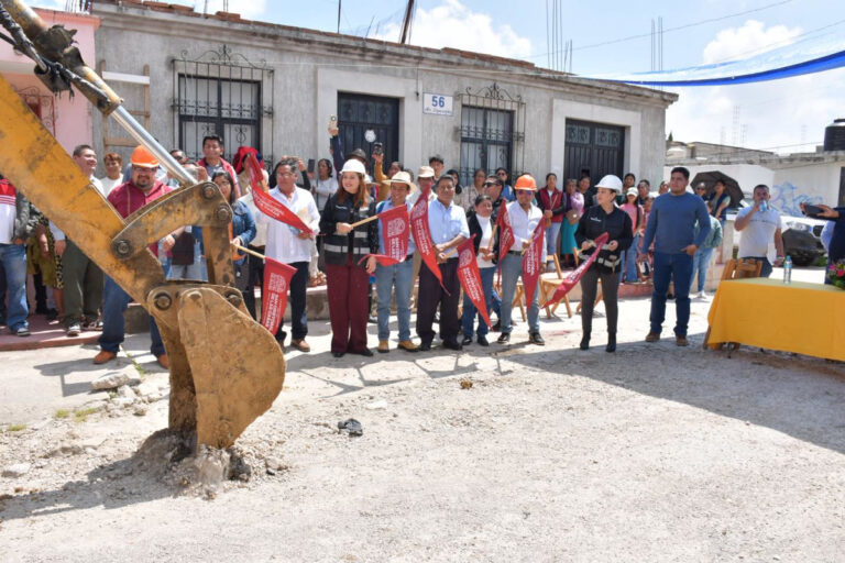 Encabeza Fabiola Ricci arranque de obra integral de drenaje y pavimentación en la colonia Erasto Urbina