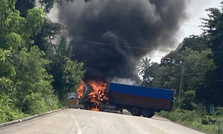 Accidentes y vehículos incendiados en varios puntos de la entidad