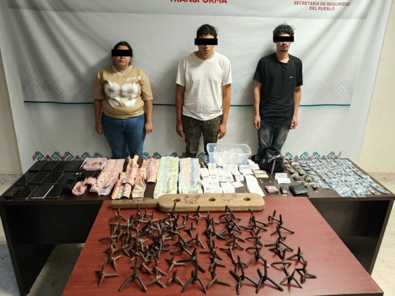 En Tuxtla, la AIIM y FRIP detienen a tres personas por el delito contra la salud y traslado de vehículo con reporte de robo