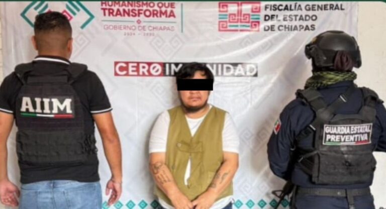 AIIM y GEP aprehenden a presunto responsable de feminicidio en grado de tentativa