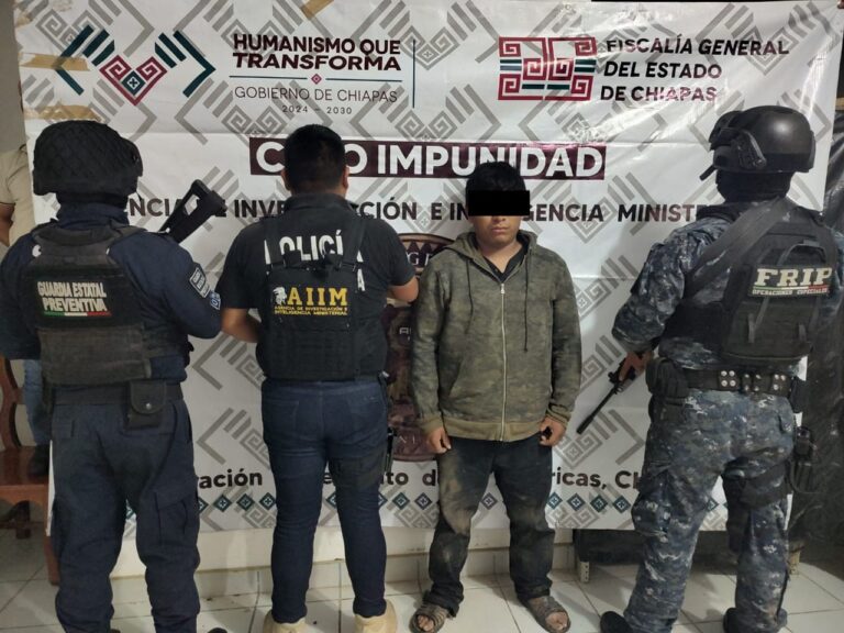 FGE, la Defensa y SSP aprehenden a presunto homicida