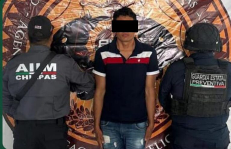 AIIM y GEP aprehenden a presunto responsable de abuso sexual agravado