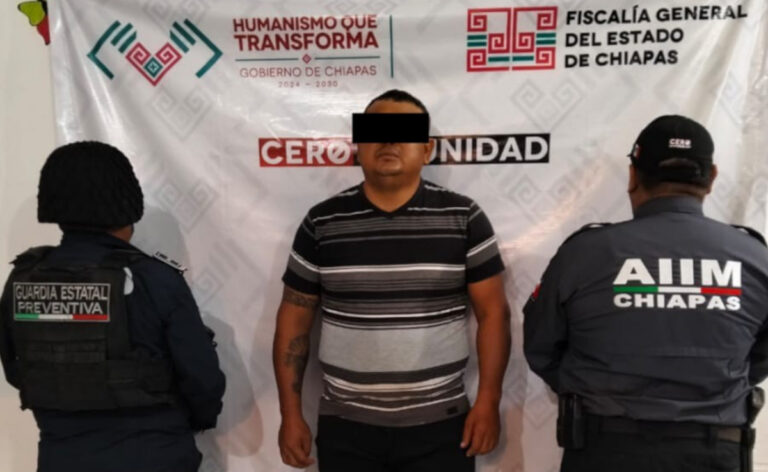 AIIM y GEP aprehenden a presunto responsable de homicidio calificado
