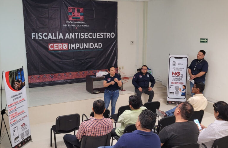 Fiscalía Antisecuestro promueve la prevención de la extorsión telefónica y difusión de No Te Enganches