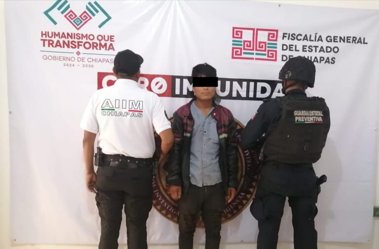 AIIM y GEP aprehenden a presunto responsable de homicidio calificado en grado de tentativa y lesiones calificadas