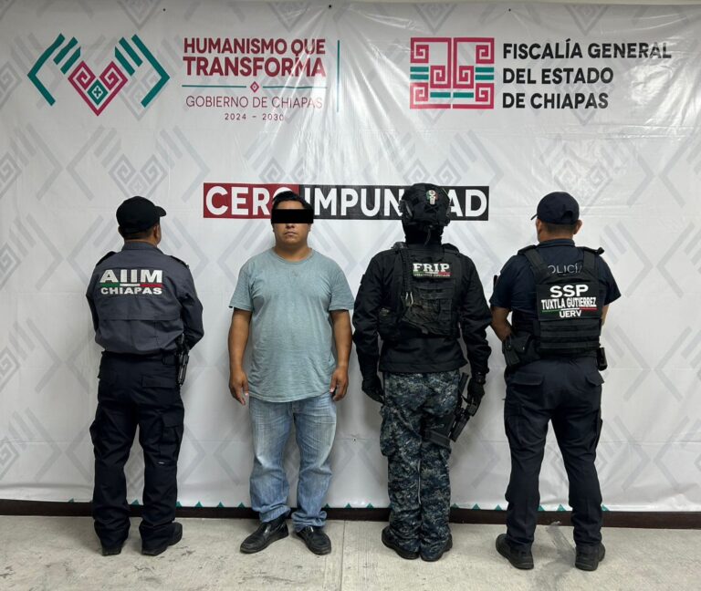 FGE y SSP reaprehenden a presunto responsable de robo con violencia agravada