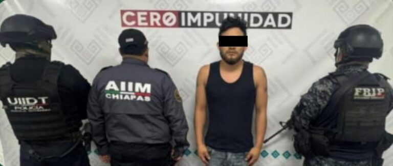 FGE y SSP aprehenden a presunto responsable de robo con violencia agravada