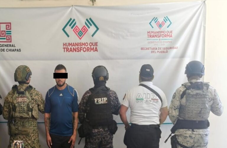FGE y SSP aprehenden vía reclusión al presunto responsable de extorsión agravada