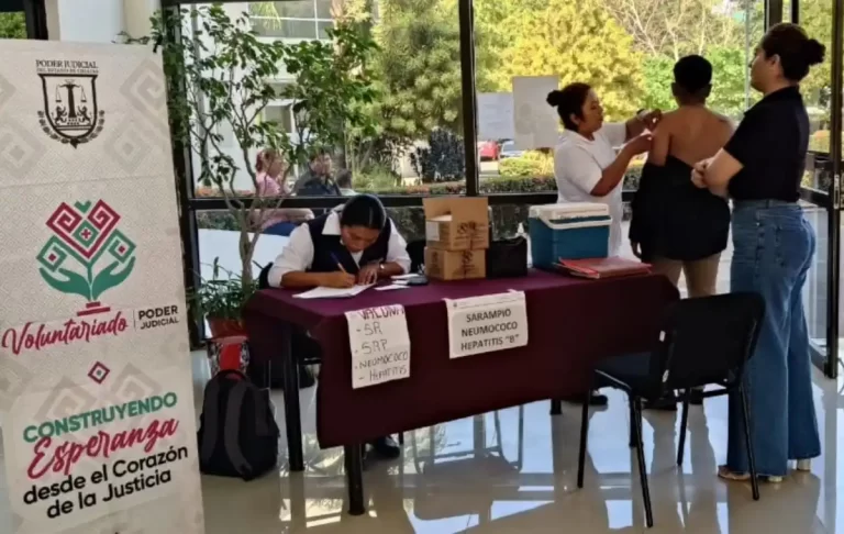 Jornada de vacunación fortalece la cultura de prevención en la familia judicial