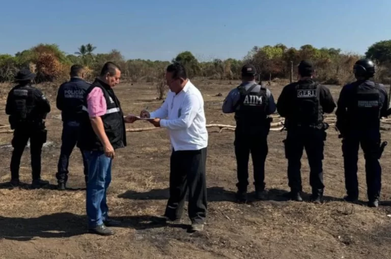 Grupo Interinstitucional restituye predio invadido en Playa San Benito de Tapachula
