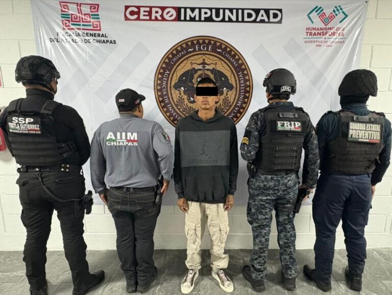 AIIM, FRIP y GEP aprehenden a presunto responsable de robo con violencia