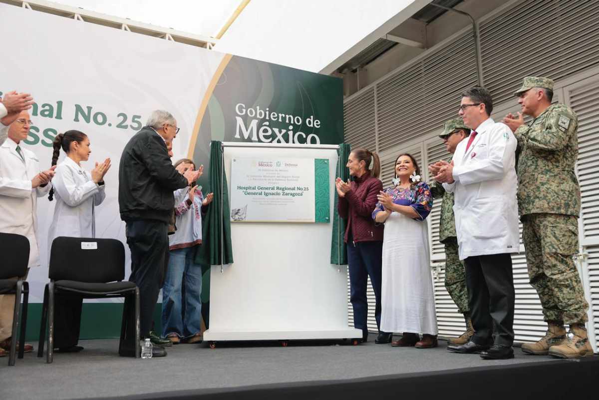 Presidenta inaugura Hospital General Regional No. 25 “General Ignacio Zaragoza” del IMSS