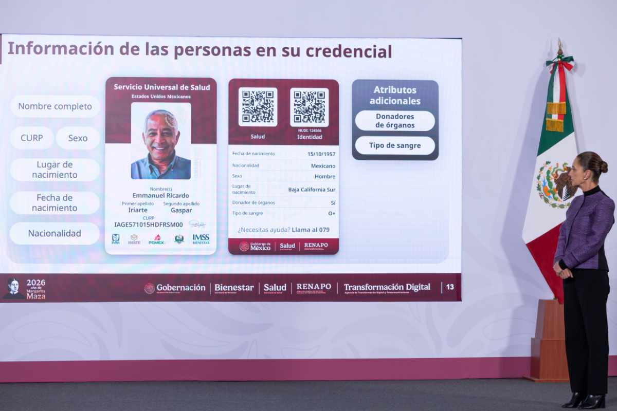 Del 2 de marzo al 31 de diciembre, credencialización del Servicio Universal de Salud: Sheinbaum